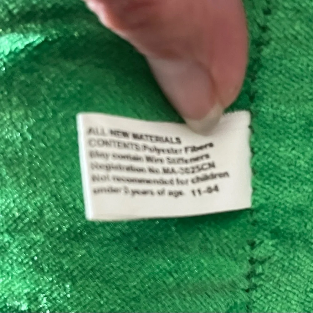 Veggietales Bootleg Large Plush “Sheriff Dill Pickle” Green SixFlags Larry 31”‎